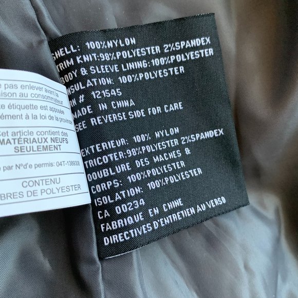 London Fog Puffer Jacket, Navy, XL - Picture 6 of 8